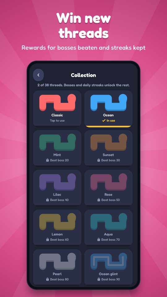 The collection of threads that can be won